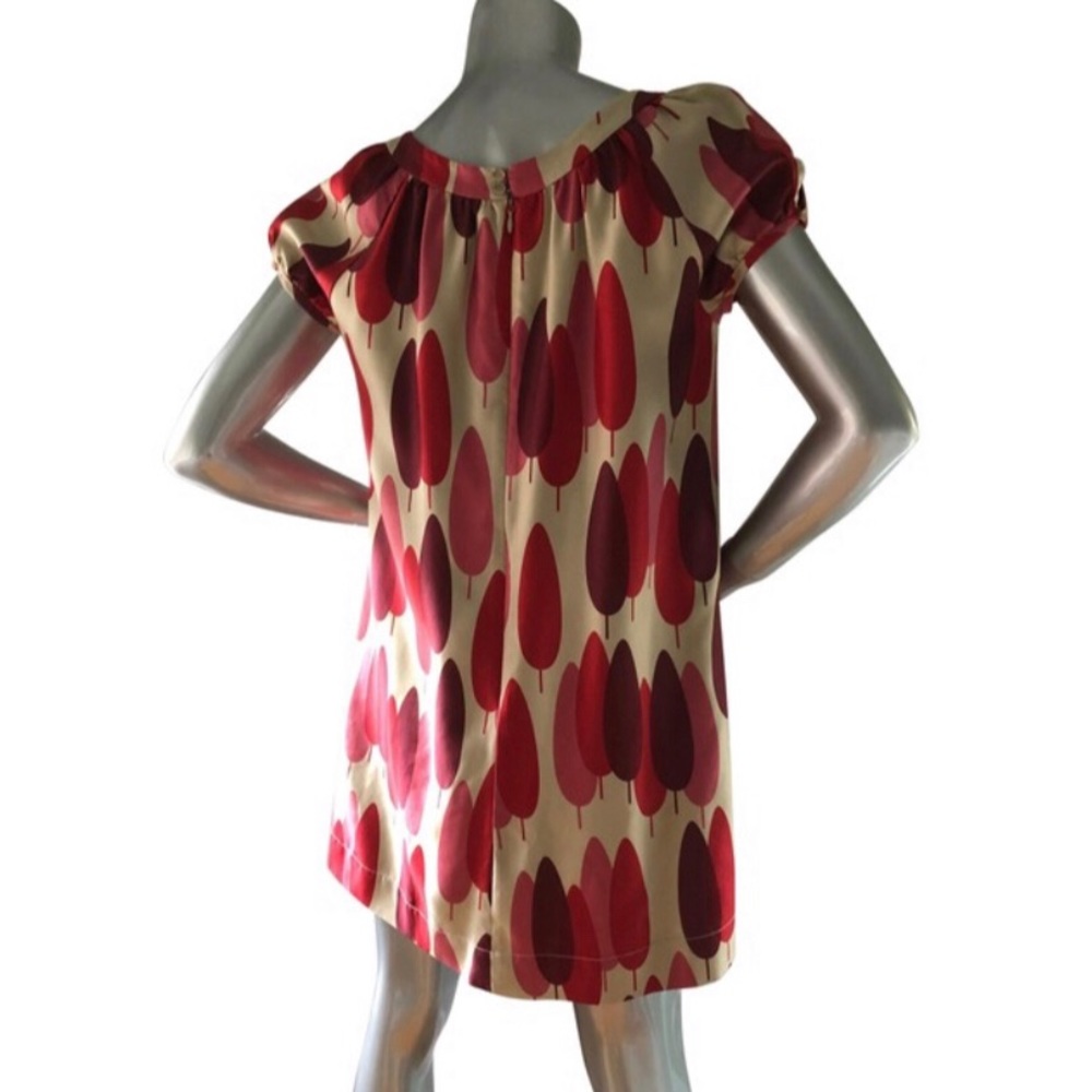 Orla Keily Cyprus Tree shift dress - shades of red - Picture 4 of 11